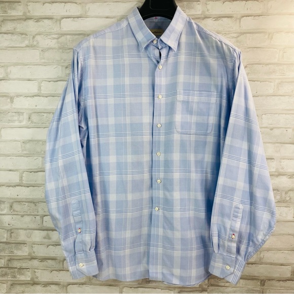 Tommy Bahama Men's Long Sleeve 100% Cotton Button Down Shirt Size 17 36-… - Picture 1 of 15